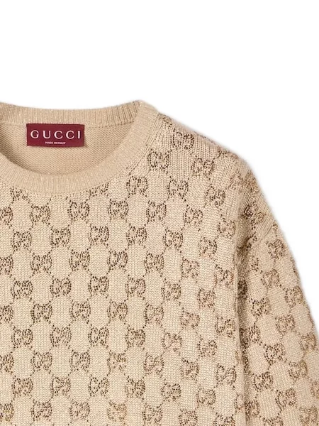 Pulover Gucci cu decolteu rotund scurt