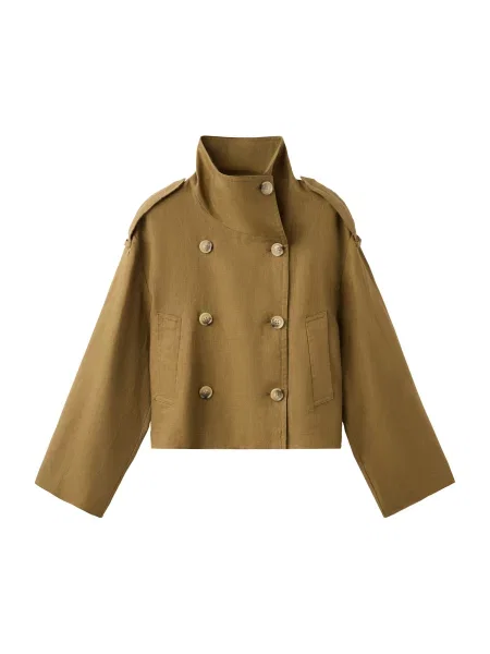 MANGO Prehoden plašč Cala oliva