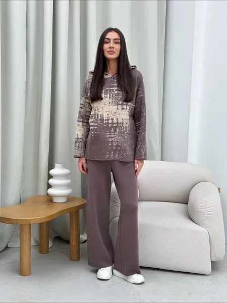 Штани ART KNIT коричневий