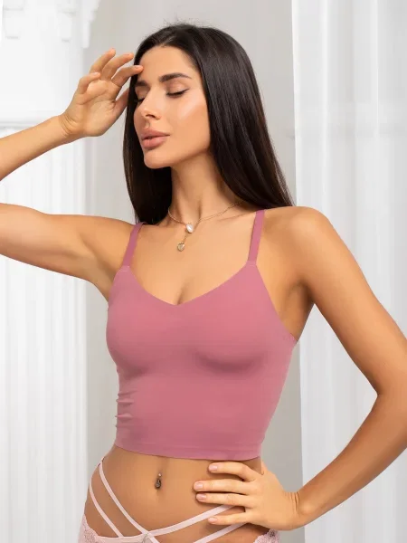 ISSA Plus Бюстгальтер без підкладки рожевий