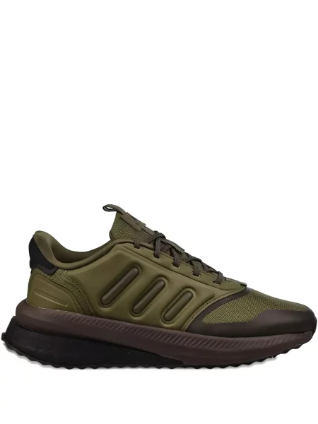 Prugaste trčanje tenisice Adidas Cloudfoam s kristalima crvena