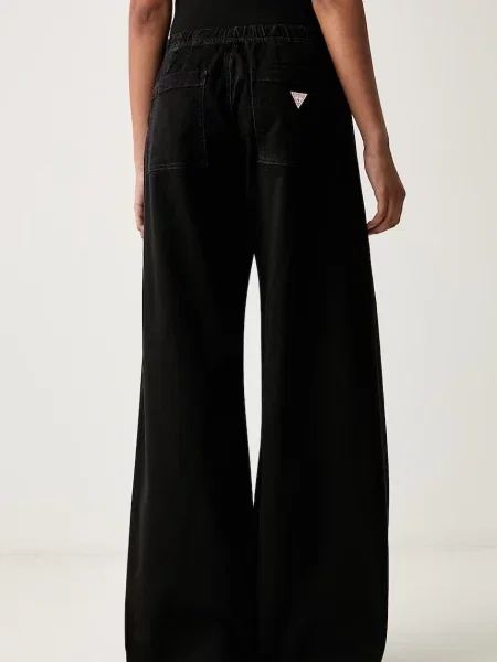 Guess Jeans blugi jogger pentru femei negru