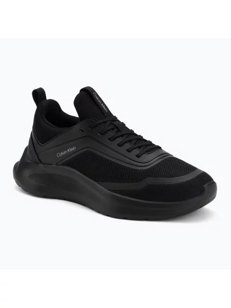 Încălțăminte pentru bărbați Calvin Klein Light Eva Run Lace Sock triple black negru