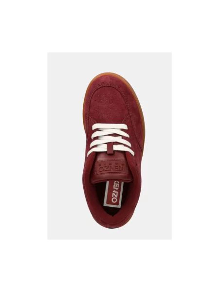 Kenzo sneakersy zamszowe Dome Low Top Sneakers bordowy czerwone