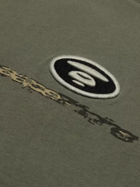 Tricou Aape By A Bathing Ape cu broderie verde