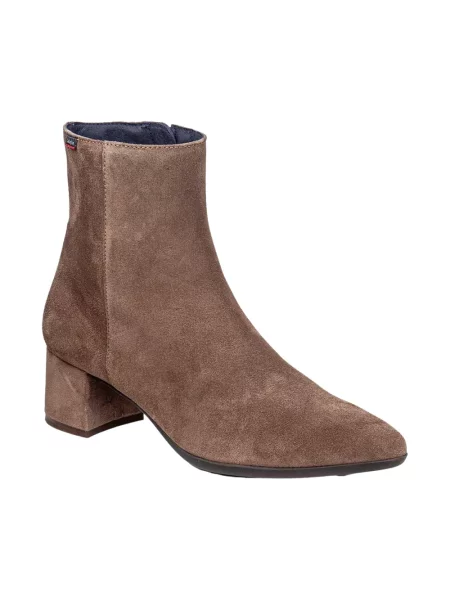 Buty do kostki Callaghan skórzane brązowe