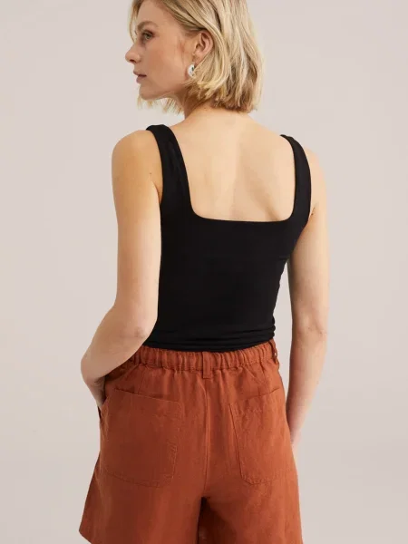 Top We Fashion negru