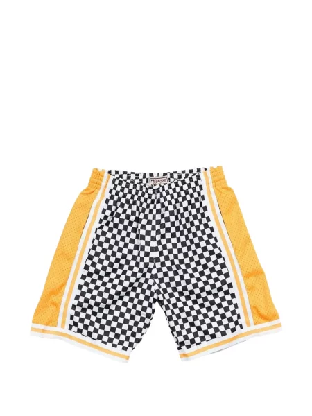 Pantaloni scurți Mitchell & Ness în carouri alb