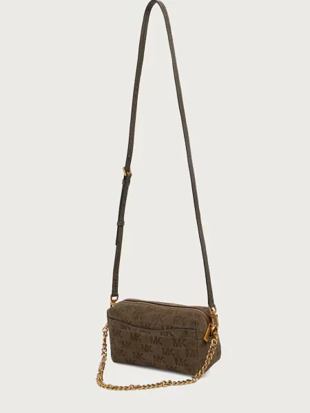 MICHAEL Michael Kors torebka crossbody zamszowa BRYANT zielona