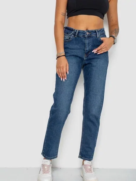 Джинси мом Ager синій