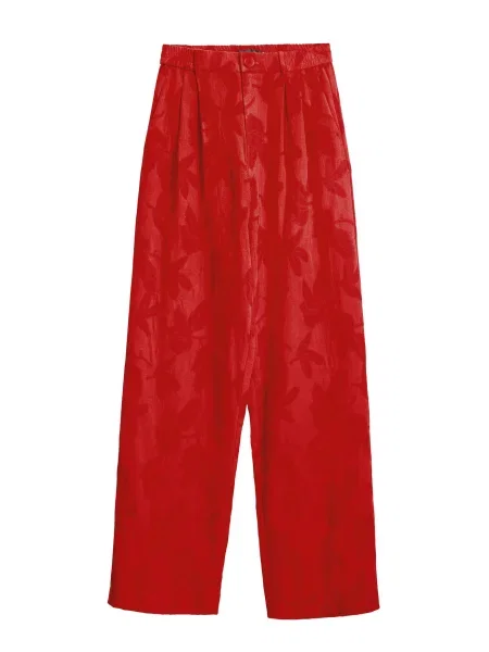 Desigual Pantaloni din Suitrojo Straight Fit roșu