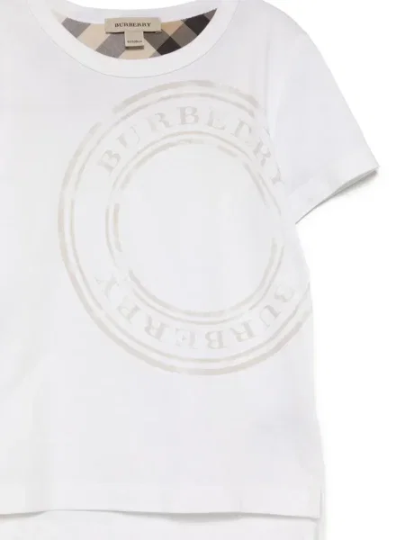 Koszulka dziecięca Burberry biała