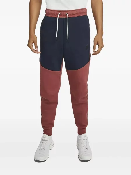 Pantaloni Nike din fleece alergare cu broderie negru