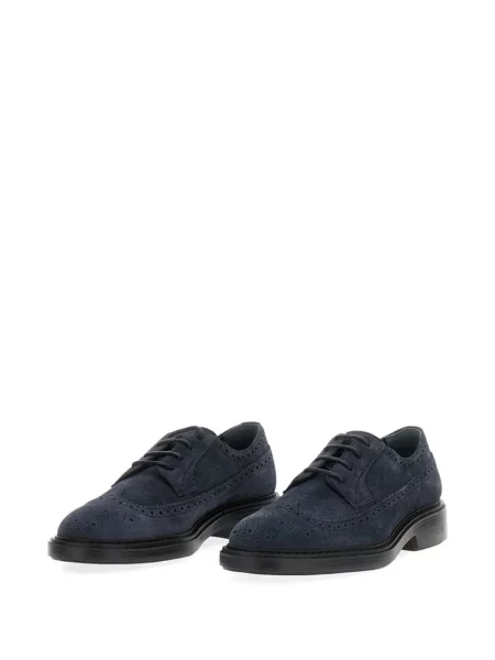 Pantofi derby Hogan din piele albastru