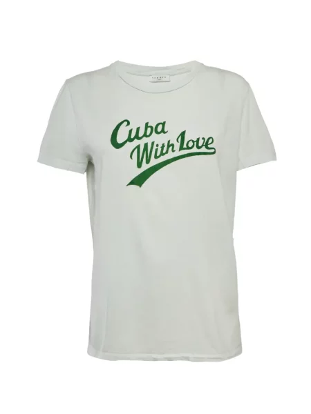Tricou Sandro din jerseu alb