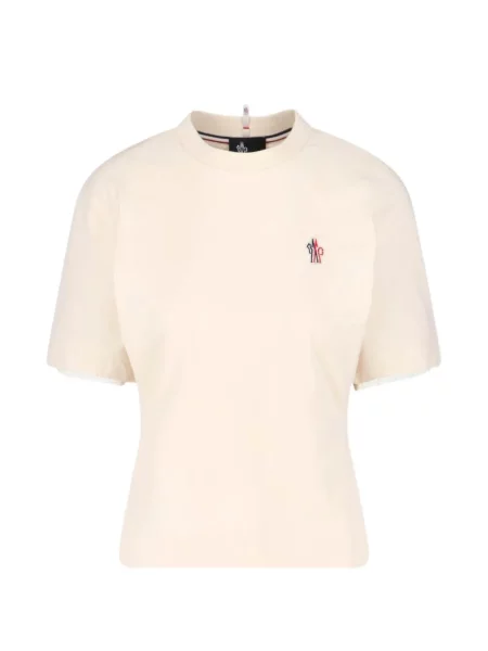 Majica Moncler Grenoble s autogramom bijela