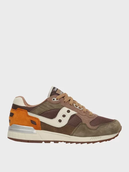 Замшевые кроссовки Saucony коричневые