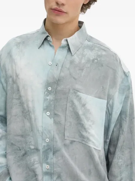 Риза Iro с tie-dye ефект синьо