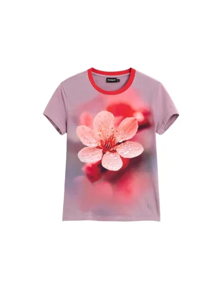 Desigual Tricou rosé / roz pudră / deschis roșu