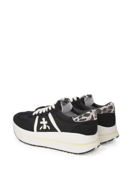 Sneakerși Premiata cu imagine cu model leopard negru