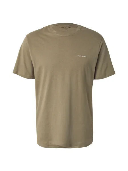 Pepe Jeans Tricou kaki alb