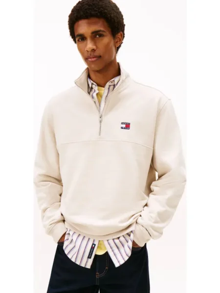 Tommy Jeans Pulóver bézs