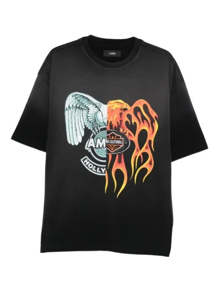 Tricou Amiri cu imagine negru