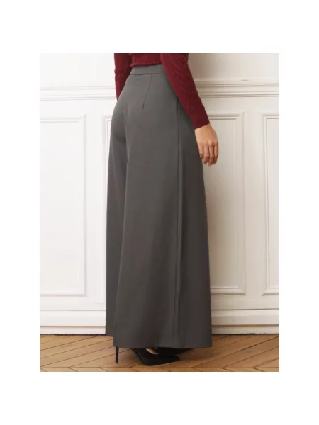 Hlače La Modeuse siva