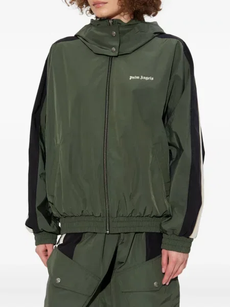 Geacă Palm Angels cu glugă verde