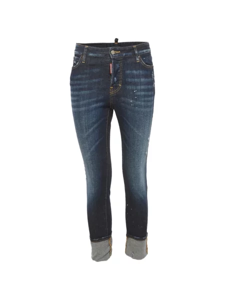Blugi Dsquared2 zdrențuiți albastru