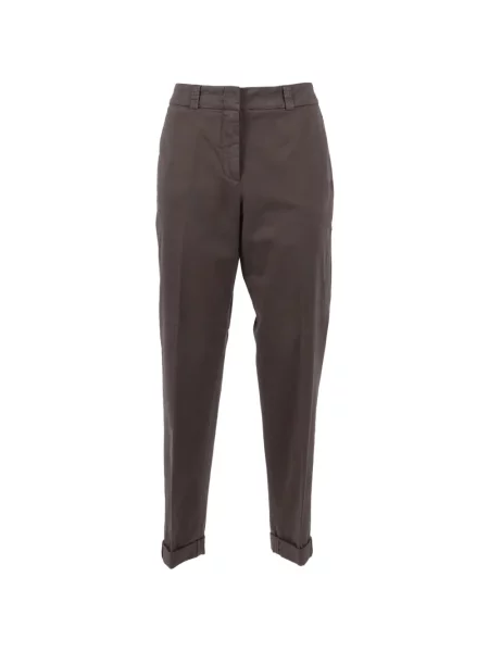 Pantaloni Peserico conici maro