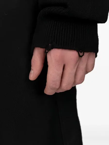 Džemper Andrea Ya'aqov s izlizanim efektom crna