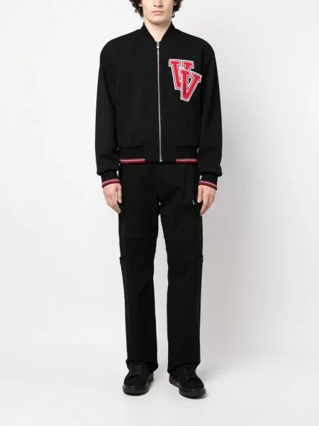 Bomber bunda Versace s autogramem černá