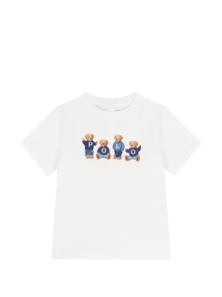 Koszulka polo dziecięca Polo Ralph Lauren biała