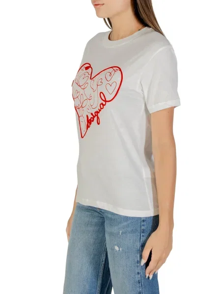 Desigual Tričko Roma biela