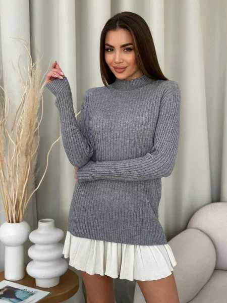 Водолазка Issa Plus для гольфа серая