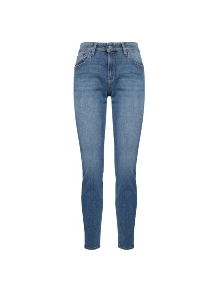 Skinny jeansy skinny Tommy Jeans niebieskie