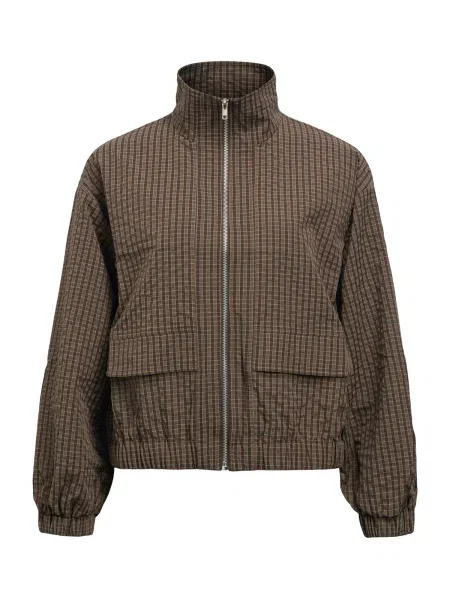 OBJECT Geacă de primăvară-toamnă OBJLevi ciocolatiu / maro închis alb