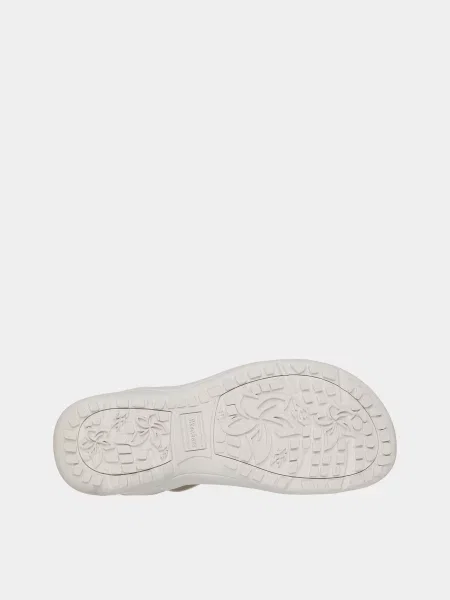 Кожаные босоножки Skechers бежевые