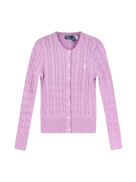 Dzianinowy kardigan Polo Ralph Lauren fioletowy