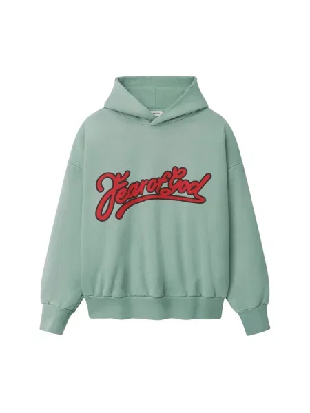 Bluza z kapturem Fear Of God klasyczna zielona