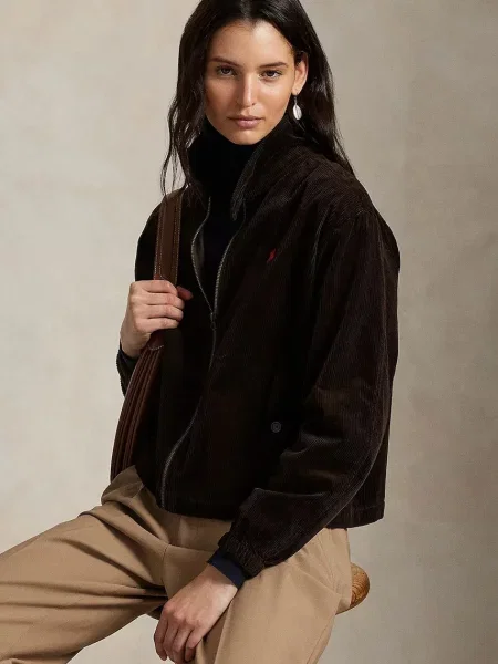 Яке Polo Ralph Lauren тъмносиньо преходен модел кафяво