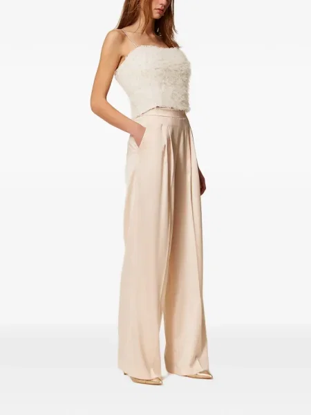 Pantaloni Twinset din satin