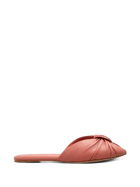 Sandale Chloé din piele fără toc roz