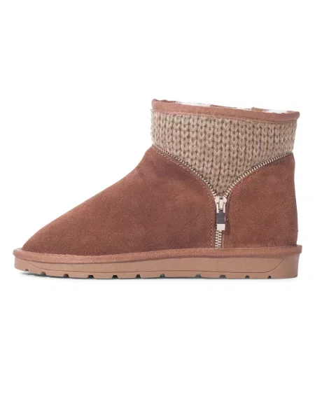 Gooce Škornji za v sneg Tory progasto bež / rjava / črna bela