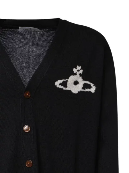 Kardigan Vivienne Westwood s výstřihem do v černý