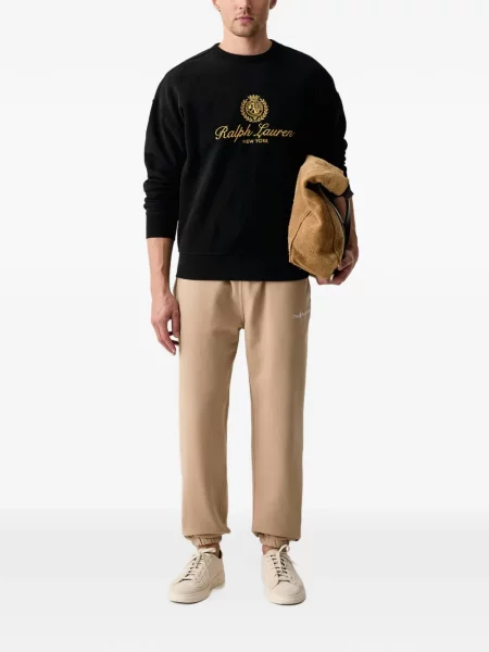 Τρέξιμο polo Polo Ralph Lauren με αυτόγραφο με κορδόνι καφέ
