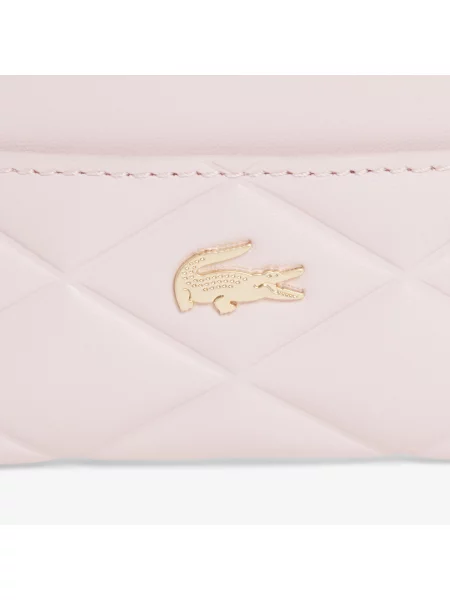 Lacoste Skórzane Etui Na Karty Crocodelle niebieski