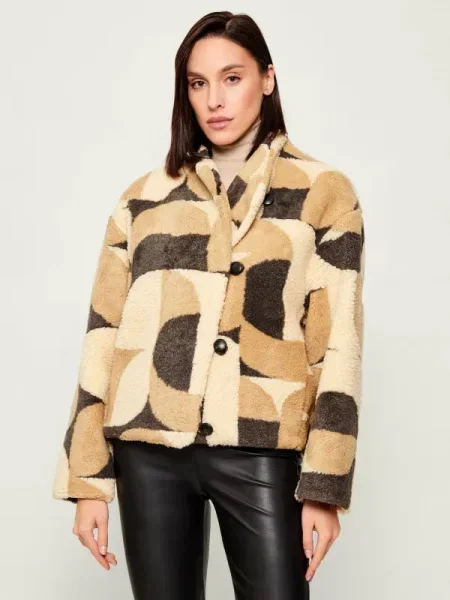 Ba&sh Geacă FUTURA | shearling bej