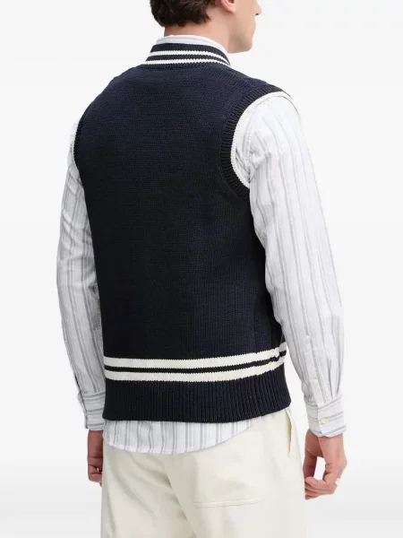 Pulover Benetton cu dungi albastru